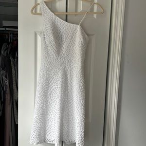 Lilly Pulitzer White One Shoulder Dress